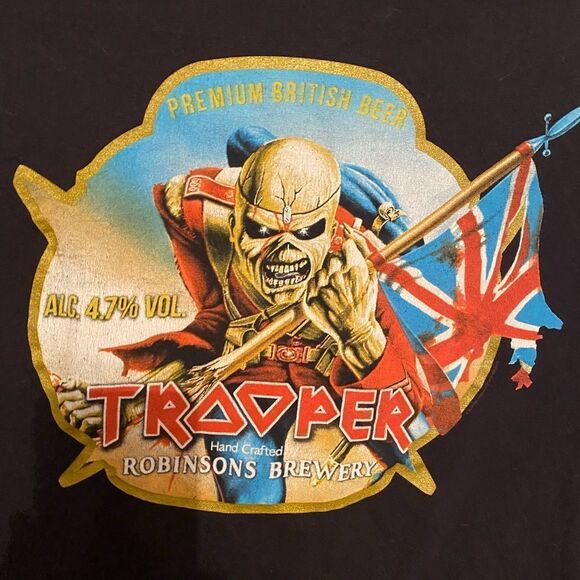 IRON MAIDEN TROOPER BEER  SHIRT SIZE XS S - Picture 2 of 3